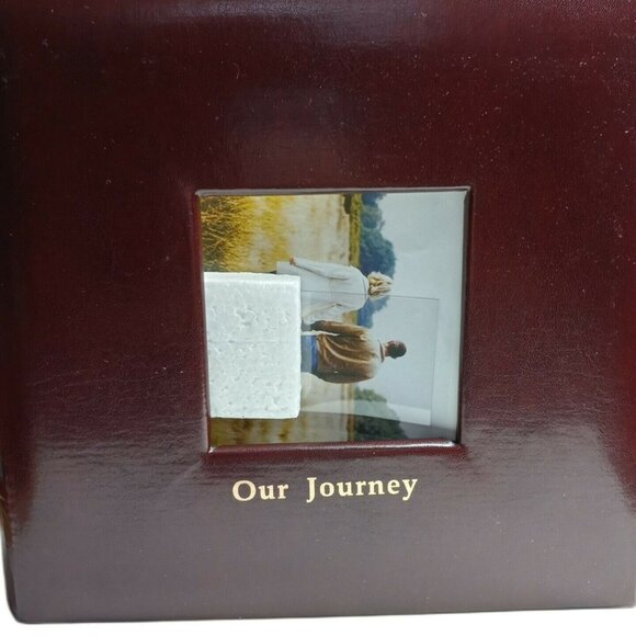 Photo Book Album Holds 200 4x6 Pictures 50 Pages Relationship Wedding Gift Brown - Picture 1 of 8